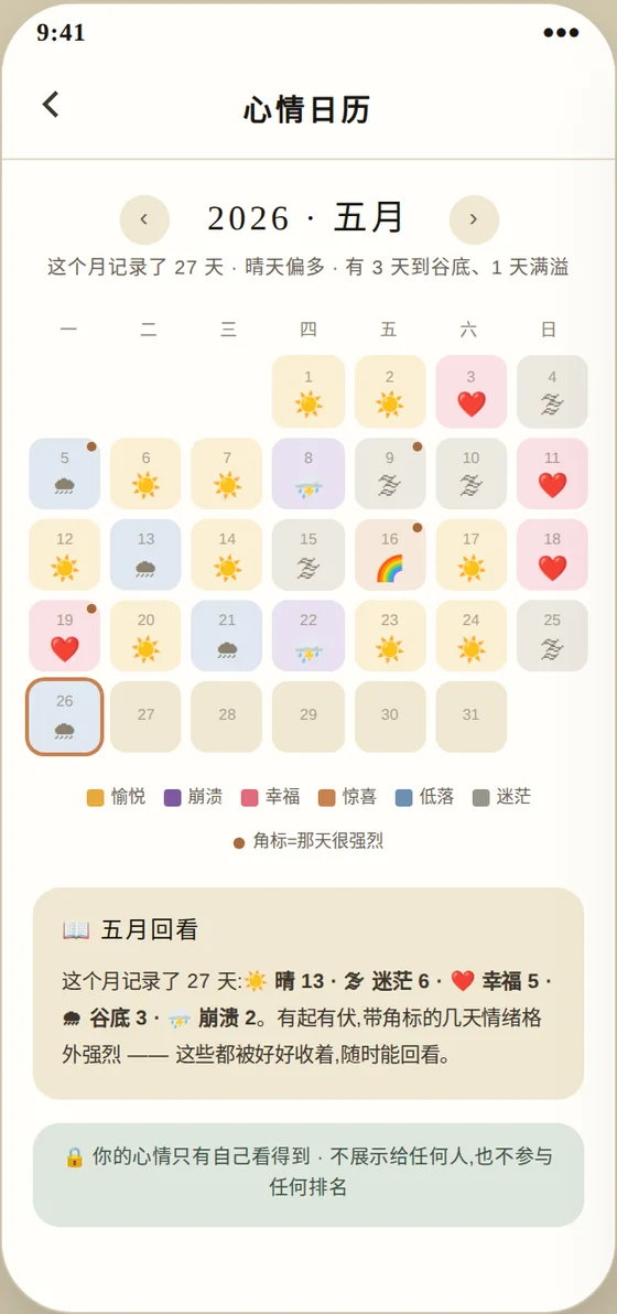 心情日历